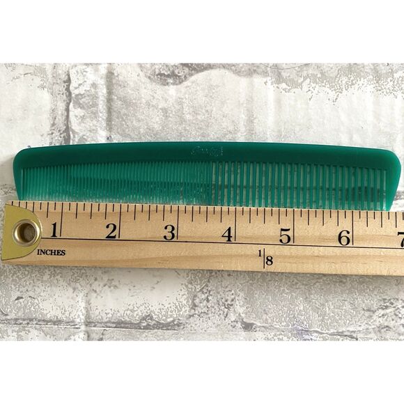 Vintage Goody Made in USA Green Retro Groovy Prop Old School Pocket Hair Comb 7" - Picture 2 of 3